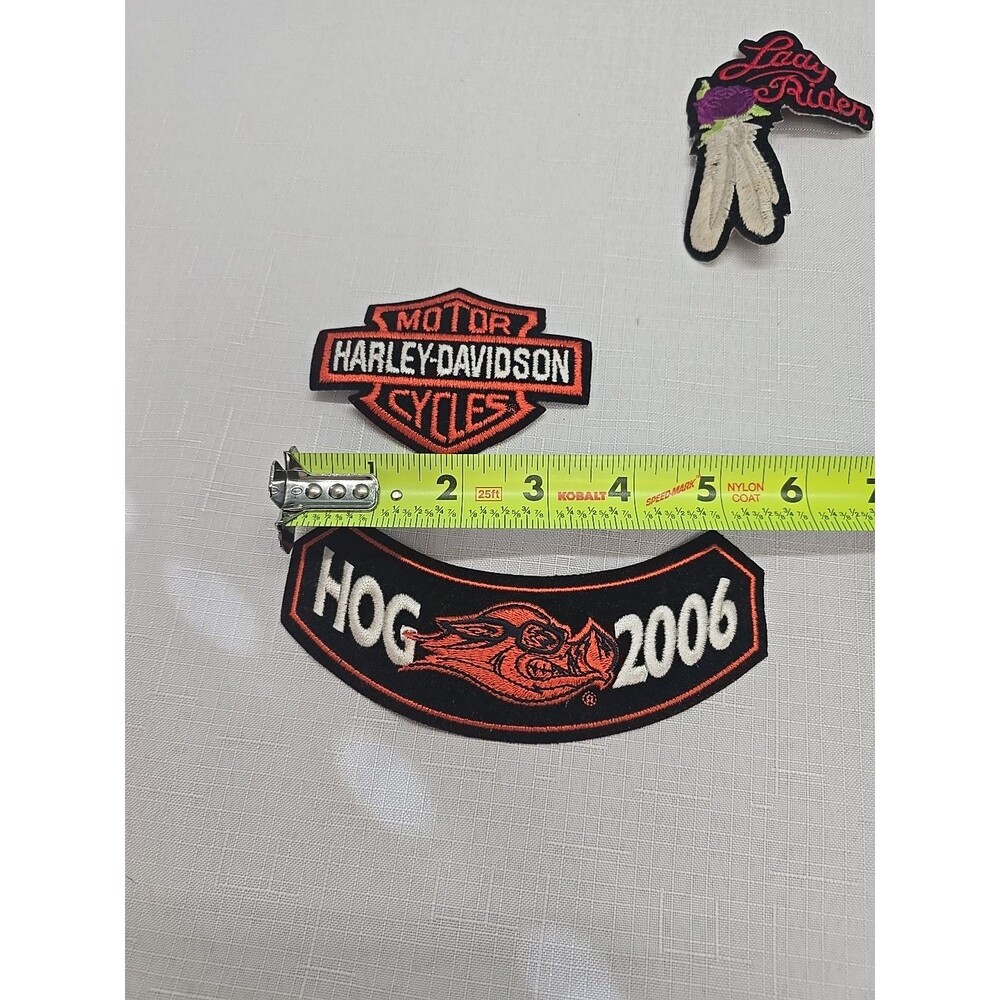 3 Harley-Davidson Patches HOG 2006 Rocker Patch, Lady Rider, Harley Motor Cycles - Picture 8 of 10